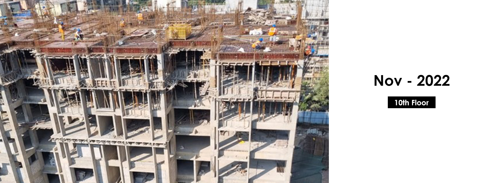 10th Floor | Construction Status - Nahar Amaryllis Towers - Nahar Group