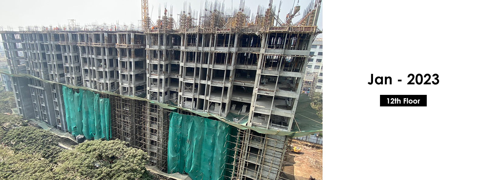 12th Floor | Construction Status - Nahar Amaryllis Towers - Nahar Group
