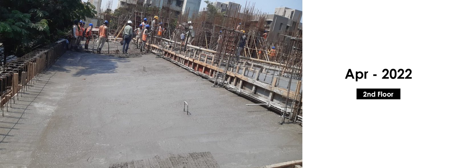 2nd  Floor | Construction Status - Nahar Amaryllis Towers - Nahar Group