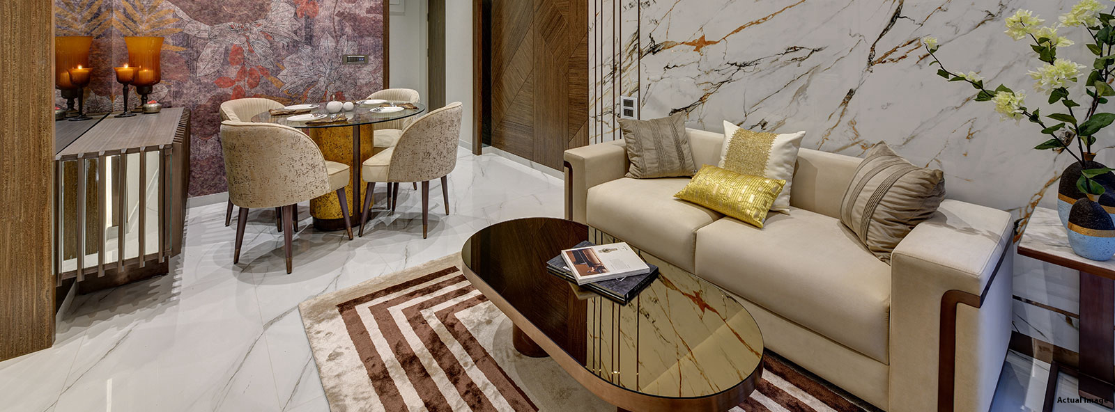 Living Room - Nahar Amaryllis Towers - Nahar Group