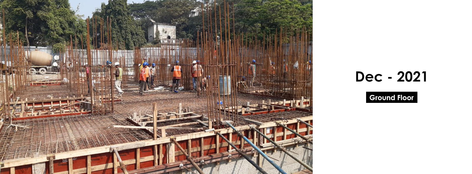 Ground Floor | Construction Status - Nahar Amaryllis Towers - Nahar Group